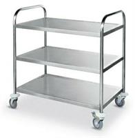 CARRELLO PORTAVIVANDE 3 PIANI 910x590x(h)950mm