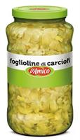 FOGLIOLINE DI CARCIOFI IN OLIO KG.2,9 D'AMICO (CT=2PZ)