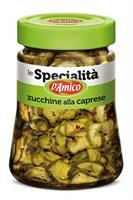 ZUCCHINE ALLA CAPRESE IN VETRO GR.280 D'AMICO (CT=8 PZ)