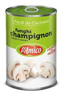 FUNGHI CHAMPIGNON TAGLIATI AL NAT. GR.400 D'AMICO(CT=24 PZ)