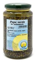 PEPE VERDE IN SALAMOIA VASO GR.600 PAVONE (CT=6 PZ)